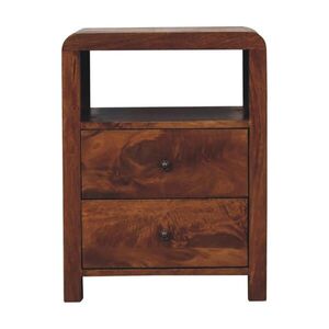 Artisan Furniture NOČNÝ STOLÍK Aspen s 2 zásuvkami, 1 otvorená polica, hnedý vyobraziť