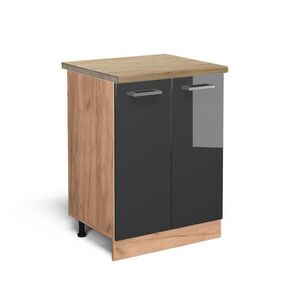 Vicco KUCHYNSKÁ SPODNÁ SKRINKA R-Line Antracit vysoký lesk 60 cm , AP Oak vyobraziť