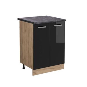 Vicco KUCHYNSKÁ SPODNÁ SKRINKA R-Line Čierny vysoký lesk 60 cm , AP Antracit vyobraziť