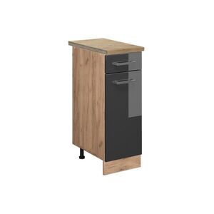 Vicco KUCHYNSKÁ SPODNÁ SKRINKA R-Line Antracit vysoký lesk 30 cm , AP Oak vyobraziť