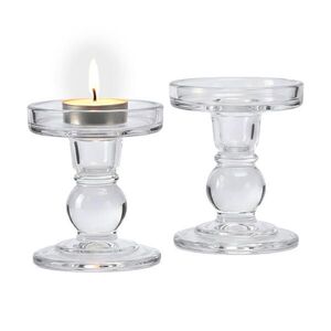 Relaxdays SVIETNIK 2er-Set Transparentná sklo 8, 5 cm vyobraziť