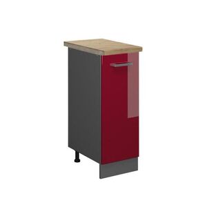Vicco LEKÁRENSKÁ SKRINKA R-Line Červený vysoký lesk 30 cm , AP Oak vyobraziť