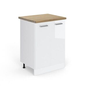 Vicco KUCHYNSKÁ SPODNÁ SKRINKA R-Line Biely vysoký lesk 60 cm , AP Oak vyobraziť