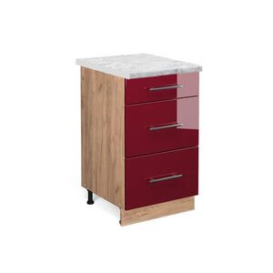 Vicco KUCHYNSKÁ SPODNÁ SKRINKA Fame-Line Bordeaux vysoký lesk 50 cm , AP Marble vyobraziť