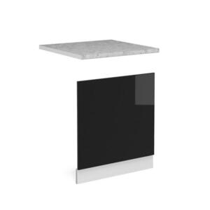 Vicco PREDNÝ PANEL R-Line Čierny vysoký lesk 60 cm s pracovnou doskou vyobraziť
