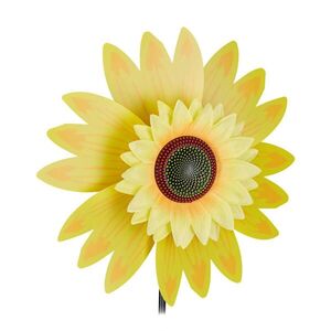 Relaxdays VETERNÍK Žltý Plast Slnečnica 70 cm vyobraziť