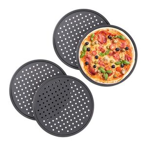 Relaxdays PIZZAPLECH Antracit 4-dielna-sada 32 cm vyobraziť