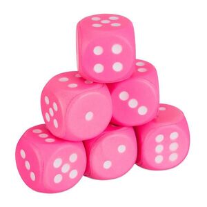 Relaxdays KOCKY Ružová 6-ks-set PU 7, 5 cm vyobraziť