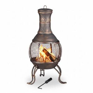 Relaxdays KRB Čierny 89 cm s pohrabáčom vyobraziť