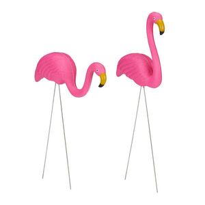 Relaxdays FIGÚRKA Ružová Strieborná 2-dielna-sada 70 cm vyobraziť