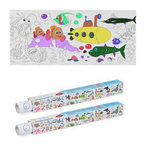 Relaxdays MAĽOVACÍ OBRUS Biely 2-dielny-set Sea Life vyobraziť