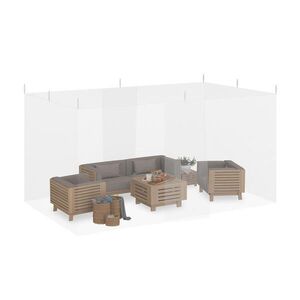 Relaxdays MOSKYTIÉRA Biela XXL Polyester 220 Mesh vyobraziť