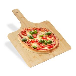 Relaxdays LOPATA Prírodná bambusová 50x38 cm na pizzu vyobraziť