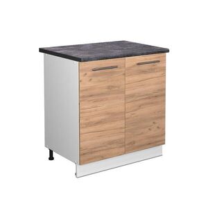 Vicco KUCHYNSKÁ SPODNÁ SKRINKA Fame-Line, Dub Goldkraft/biely, 80 cm antrasiitti työtaso vyobraziť
