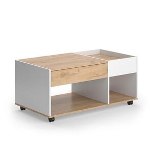 Vicco KONFERENČNÝ STOLÍK Maik Dub Goldkraft/biela 110 x 60 cm so zásuvkou vyobraziť