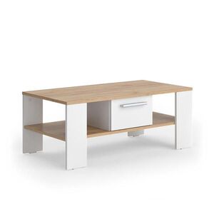 Vicco KONFERENČNÝ STOLÍK Wilmut Dub Goldkraft/biela 89.8 x 46.4 cm so zásuvkou vyobraziť