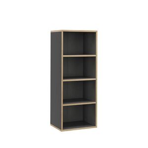 Vicco KNIŽNICA Tetrix antracitová 40 x 100 cm so 4 priehradkami vyobraziť