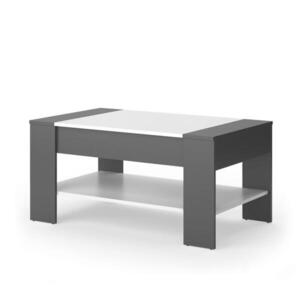 Vicco KONFERENČNÝ STOLÍK August Antracit/biela 99.6 x 58.8 cm so zásuvkou vyobraziť