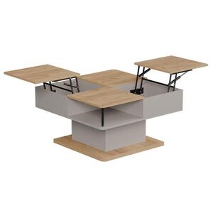 Vicco KONFERENČNÝ STOLÍK Movira béžová 80 x 45 cm s úložnými priehradkami vyobraziť
