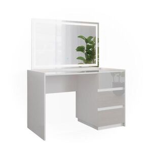 Vicco TOALETNÝ STOLÍK Marla, Biely vysoký lesk, 120 cm so zrkadlom LED vyobraziť