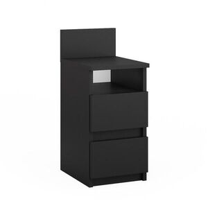 Vicco NOČNÝ STOLÍK Monty čierna 25 x 59.1 cm s 2 zásuvkami vyobraziť
