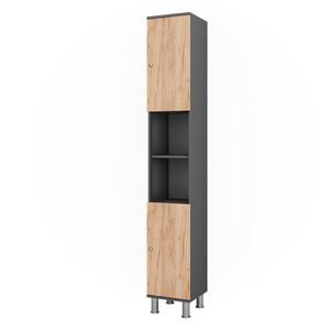 Vicco VYSOKÁ SKRINKA Fynn Antracit/zlatý dub 30 x 190 cm vyobraziť