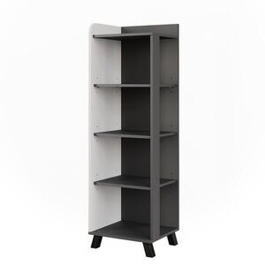 Vicco KÚPEĽŇOVÝ NÁBYTOK Karen Antracit/biela 40 x 128 cm so 4 priehradkami vyobraziť