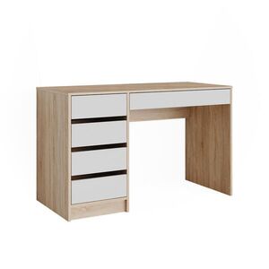 Vicco STÔL Sherry Sonoma/White 55 x 120 cm so zásuvkami vyobraziť