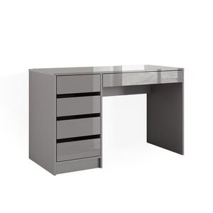 Vicco STÔL Sherry Sivá vysoký lesk 55 x 120 cm so zásuvkami vyobraziť