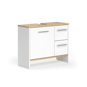 Vicco SPODNÁ SKRINKA POD UMÝVADLO Karli Biely/zlatý dub 70.2 x 57 cm s 2 zásuvkami a 1 dvierkami vyobraziť