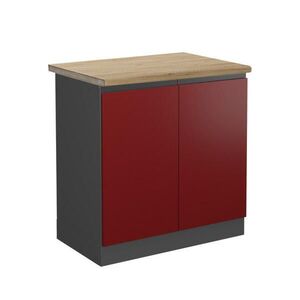 Vicco SPODNÁ SKRINKA POD DREZ R-Line Červená 80 cm , AP Oak vyobraziť