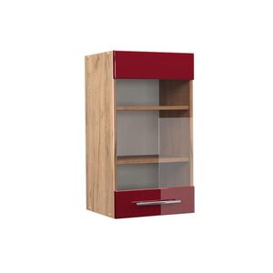 Vicco KUCHYNSKÁ SKLENENÁ SKRINKA Fame-Line Bordeaux vysoký lesk 40 cm vyobraziť
