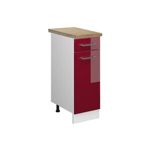 Vicco KUCHYNSKÁ SPODNÁ SKRINKA R-Line Červený vysoký lesk 30 cm , AP Oak vyobraziť