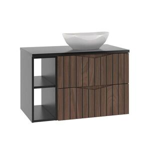 Petits-meubles UMÝVADLO 80.6cm Siena Drevo a čierna farba vyobraziť