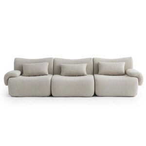 MILYsofa 3-MIESTNA pohovka bouclé tkanina kamenná béžová vyobraziť