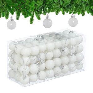 Relaxdays GULE Biela 96-dielny-set plast 4x3 cm vyobraziť