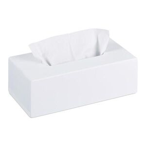 Relaxdays KRABIČKA Biela bambus na vreckovky 24x12 cm vyobraziť