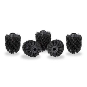 Relaxdays HLAVICA WC-KEFY Čierna 5-ks-set plast závit 12 mm vyobraziť
