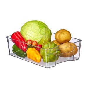 Relaxdays ORGANIZÉR Transparentný do chladničky s úchytmi PET 9x21, 5x32 cm vyobraziť
