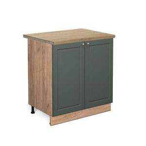 Vicco SPODNÁ SKRINKA POD DREZ Fame-Line Zelený a zlatý vidiecky dom 80 cm , AP Oak vyobraziť