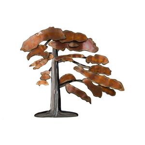 KUNSTLOFT KOVOVÁ NÁSTENNÁ DEKORÁCIA 97/88 cm, hnedá/medená vyobraziť