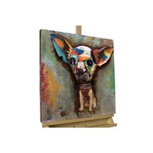 KUNSTLOFT KOVOVÝ OBRAZ 60/60 cm, zvierací motív, viacfarebný vyobraziť