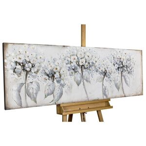 KUNSTLOFT RUČNE MAĽOVANÝ AKRYLOVÝ OBRAZ 150/50 cm, biely, prírodný a botanický motív vyobraziť