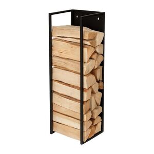 Relaxdays STOJAN NA DREVO Čierna kov na montáž na stenu 100 cm vyobraziť