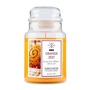 VONNÁ SVIEČKA Oranžová Orange Zest sklo sójový vosk vyobraziť