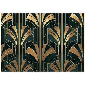 Wallarena FOTOTAPETA Art Deco Zlatozelená 350x250 cm vyobraziť