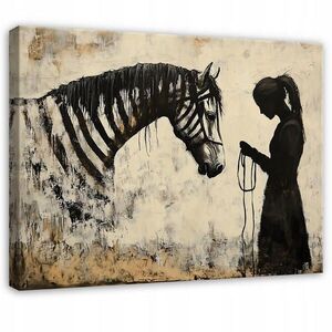 Wallarena OBRAZ na plátne Abstraktná Banksy béžová moderná obývacia izba 100x70 vyobraziť