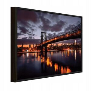 Wallarena ZARÁMOVANÉ obrazy most mesto Orange 60x40 cm vyobraziť