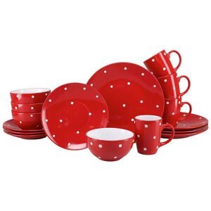 Creatable KOMBINOVANÝ SERVIS Polka Dots Rot 16-dielne vyobraziť