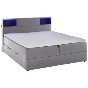 Xora BOXSPRINGOVÁ POSTEĽ, 160/200 cm, svetlosivá vyobraziť